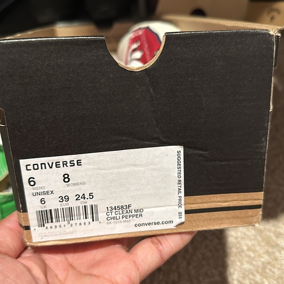 chili pepper mid size 6M/8W,Black high size 5 - Picture 3 of 6